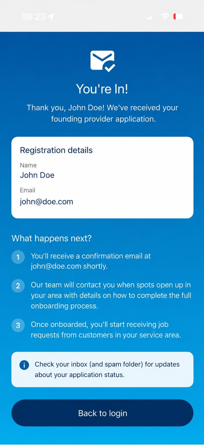 App screenshot 2